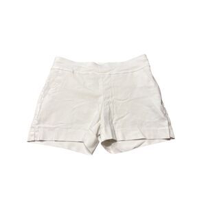 NY&Co 7th Avenue White Pull On Stretch Boyfriend Shorts - Women's Size M